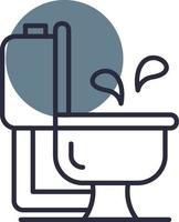 Toilette kreatives Icon-Design vektor