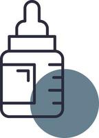 Babyflasche kreatives Icon-Design vektor