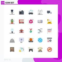 25 kreativ ikoner modern tecken och symboler av lastbil logistik wiFi leverans Skräck redigerbar vektor design element