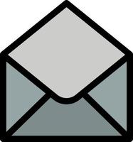 sms e-mail mail nachricht flache farbe symbol vektor symbol banner vorlage