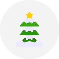 Weihnachtsbaum kreatives Icon-Design vektor