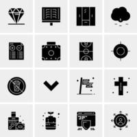 16 universelle Business-Icons Vektor kreative Icon-Illustration zur Verwendung in Web- und Mobilprojekten