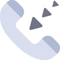 anrufkommunikation eingehendes telefon flache farbe symbol vektor symbol banner vorlage