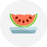 Wassermelone kreatives Icon-Design vektor