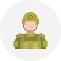 soldat kreativ ikon design vektor