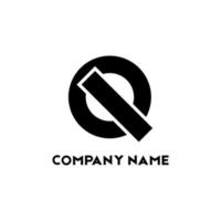 Logo-Vektordesign mit Anfangsbuchstaben q vektor