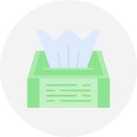 Tissue-Box kreatives Icon-Design vektor