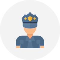 Polizist kreatives Icon-Design vektor