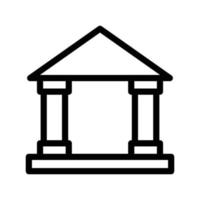 bankvektorillustration auf einem hintergrund. hochwertige symbole. vektorikonen für konzept und grafikdesign. vektor