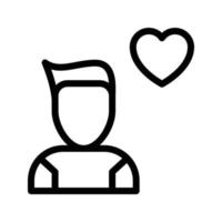 pojke kärlek vektor illustration på en bakgrund.premium kvalitet symbols.vector ikoner för begrepp och grafisk design.