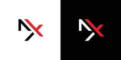 modernes und einzigartiges MX-Buchstaben-Initialen-Logo-Design vektor