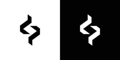 modern och stark brev dp initialer logotyp design vektor