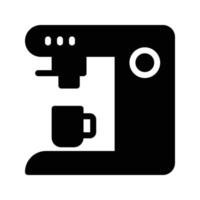 Kaffeemaschinen-Vektorillustration auf einem Hintergrund Premium-Qualitätssymbole Vektorsymbole für Konzept und Grafikdesign. vektor