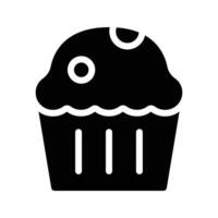 Cupcake-Vektorillustration auf einem Hintergrund. Premium-Qualitätssymbole. Vektorsymbole für Konzept und Grafikdesign. vektor