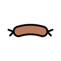 Hot-Dog-Vektorillustration auf einem Hintergrund. Premium-Qualitätssymbole. Vektorsymbole für Konzept und Grafikdesign. vektor