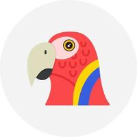 papegoja kreativ ikon design vektor