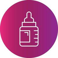 Babyflasche kreatives Icon-Design vektor