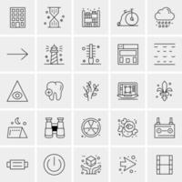 25 universelle Business-Icons Vektor kreative Icon-Illustration zur Verwendung in Web- und Mobilprojekten