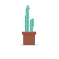 Kaktus-Vektorsymbol isoliert auf weißem Hintergrund vektor