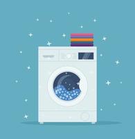 tvättning maskiner. platt vektor illustration.