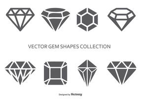 Vector Gem Shapes Sammlung