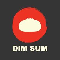 Dim-Sum-China-Essen. Design mit Hand gezeichnet. vektor