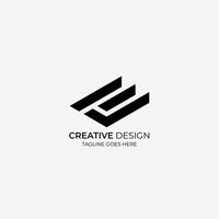 minimalistisches und modernes Vektor-Logo-Design, geeignet für Unternehmen und Marken vektor