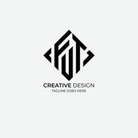 fut minimalistisches und modernes Vektor-Logo-Design, geeignet für Unternehmen und Marken vektor