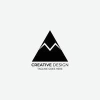 triangel minimalistisk och modern vektor logotyp design lämplig för företag och märken