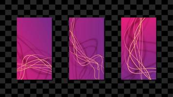 lila Farbverlauf vertikal Social Media Template Design abstrakter Hintergrund eps 10 Vektor