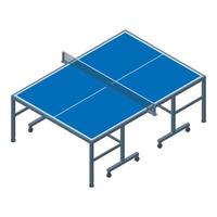 ping pong tabell ikon, isometrisk stil vektor