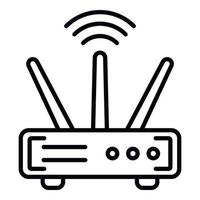 WLAN-Router-Symbol, Umrissstil vektor