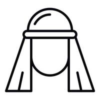egyptisk ikon, översikt stil vektor