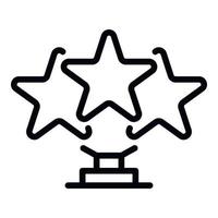 Star Gold Cup-Symbol, Umrissstil vektor