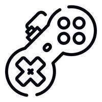 Sucht-Videospiel-Symbol, Umrissstil vektor