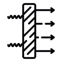 UV-Filtersymbol, Umrissstil vektor