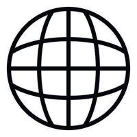 Globalisierungssymbol, Umrissstil vektor