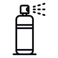 Symbol für frisches Deodorant-Spray, Umrissstil vektor