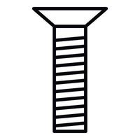 Symbol für Senkkopfschraube, Umrissstil vektor
