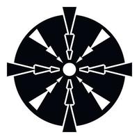 futuristisches Fadenkreuz-Symbol, einfacher Stil vektor