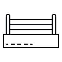 Boxring-Symbol, Umrissstil vektor