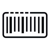 Barcode-Symbol, Umrissstil vektor