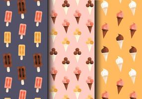 Gratis Grainy Ice Cream Patterns vektor