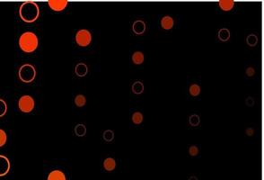 dunkelgelber, orangefarbener Vektorhintergrund mit Punkten. vektor