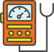 Voltmeter-Vektorsymbol vektor