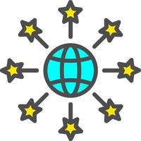 globales Netzwerk-Vektorsymbol vektor