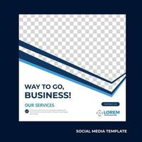 social media posta mall vektor illustration företag innovation lagarbete uppsättning