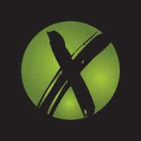 x logotyp brev design vektor