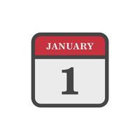 Symbolvektor für Kalender des neuen Jahres vektor