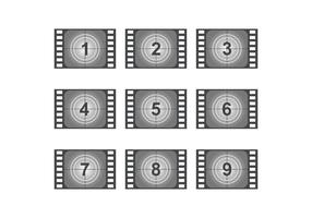 Countdown Vintage Filme vektor